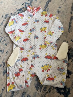 Vintage Carter’s Baby Footie Pajamas 18-24 Months Cars & Balloons